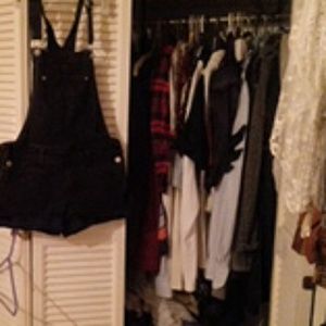 Overall  jean shorts